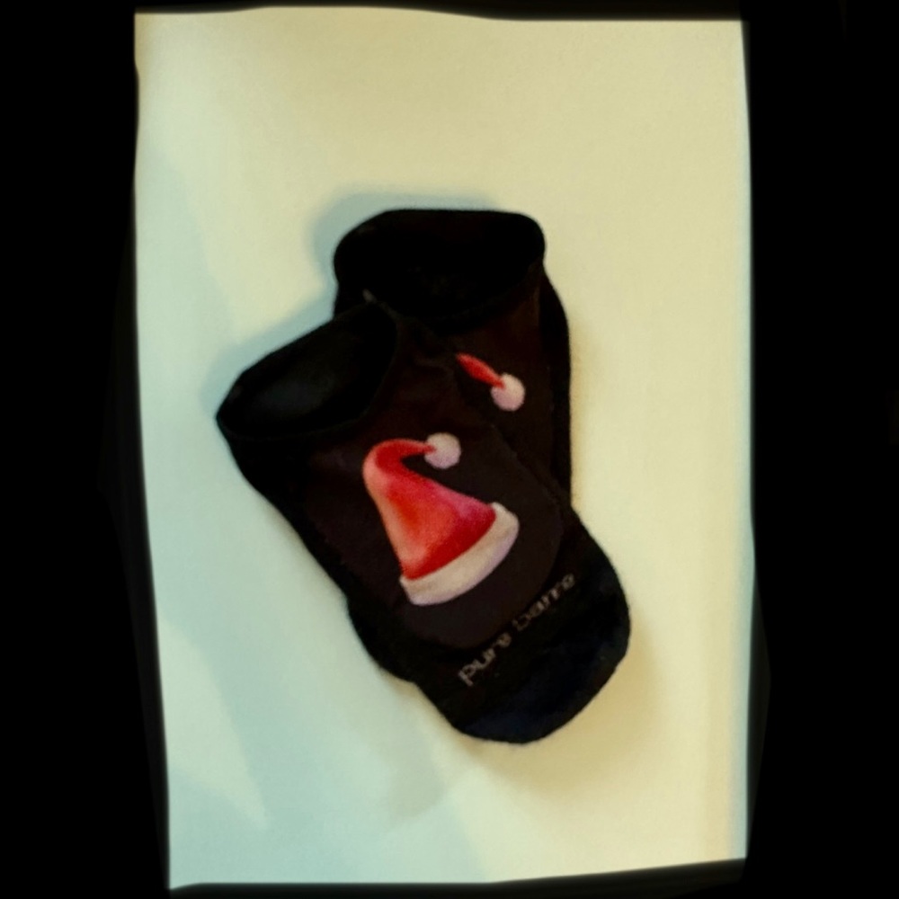 Pure Barre Socks - Sheer Santa Hat